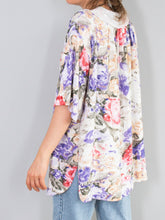 Laden Sie das Bild in den Galerie-Viewer, Blumenbluse Vintage