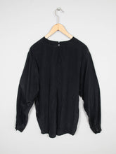 Laden Sie das Bild in den Galerie-Viewer, Bluse Seide Schwarz