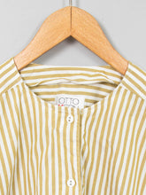 Laden Sie das Bild in den Galerie-Viewer, Bluse Streifen Oliv