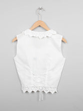Laden Sie das Bild in den Galerie-Viewer, Bluse Vintage Weiss