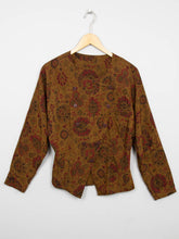 Laden Sie das Bild in den Galerie-Viewer, Braune Bluse Vintage