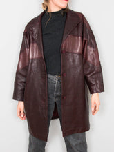 Laden Sie das Bild in den Galerie-Viewer, Braune Lederjacke Vintage