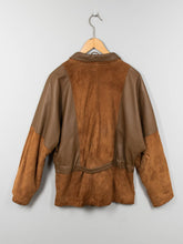 Laden Sie das Bild in den Galerie-Viewer, Braune Lederjacke Vintage