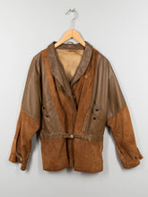 Laden Sie das Bild in den Galerie-Viewer, Braune Vintage Lederjacke