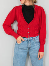 Laden Sie das Bild in den Galerie-Viewer, cropped cardigan wolle
