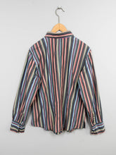 Laden Sie das Bild in den Galerie-Viewer, Gestreifte Bluse Schwarz Vintage