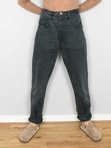 Graue Jeans High Waist