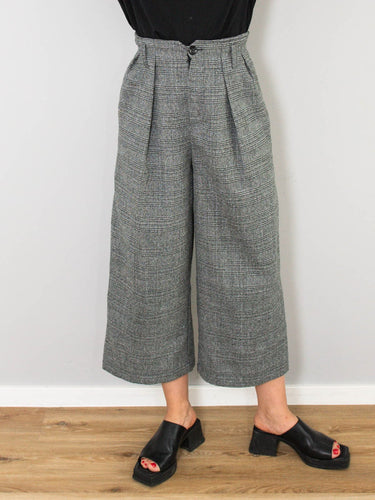 Graue Marlenehose Midi