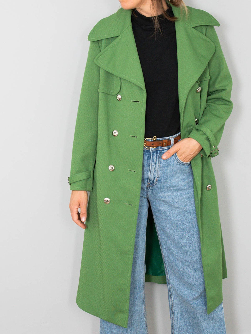 Gruener Mantel Vintage