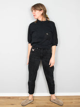 Laden Sie das Bild in den Galerie-Viewer, High Waist Jeans Schwarz