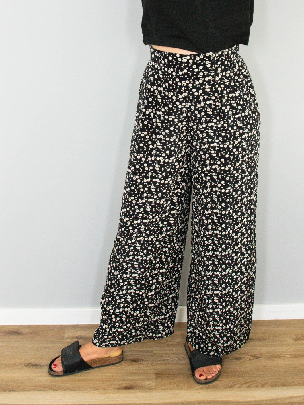 High Waist Seidenhose