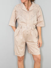 Laden Sie das Bild in den Galerie-Viewer, Jumpsuit Beige Vintage