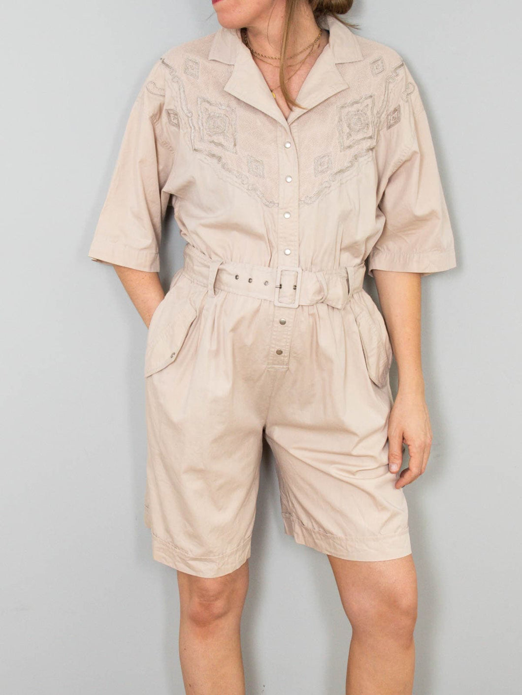 Jumpsuit Beige Vintage