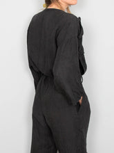 Laden Sie das Bild in den Galerie-Viewer, Jumpsuit Schwarz Vintage