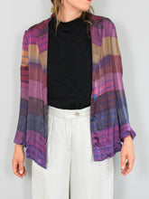 Laden Sie das Bild in den Galerie-Viewer, Seidenblazer Kariert
