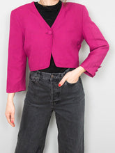 Laden Sie das Bild in den Galerie-Viewer, Kurzer Vintage Blazer