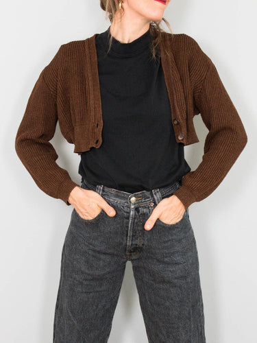 Kurzer Cardigan Wolle