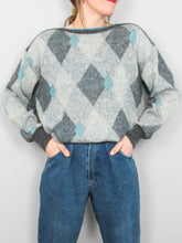 Laden Sie das Bild in den Galerie-Viewer, Mohair Pullover Karos