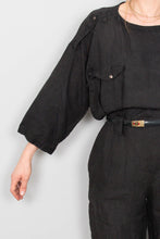 Laden Sie das Bild in den Galerie-Viewer, Overall Schwarz Vintage