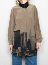 Laden Sie das Bild in den Galerie-Viewer, Oversize Bluse Vintage Seide