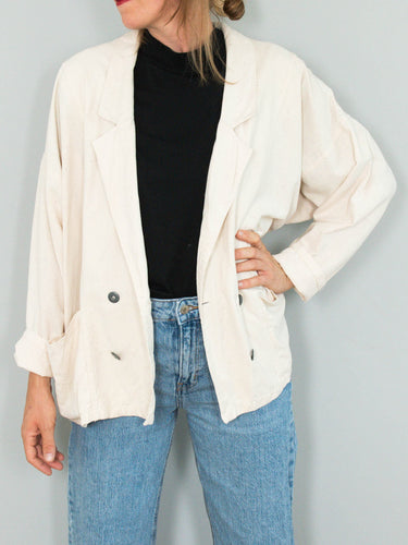 oversize seidenblazer