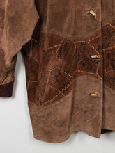 Laden Sie das Bild in den Galerie-Viewer, Oversize Wildlederjacke Vintage