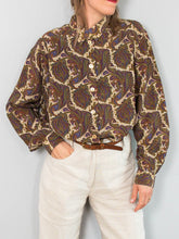 Laden Sie das Bild in den Galerie-Viewer, Paisleybluse Vintage