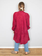 Laden Sie das Bild in den Galerie-Viewer, Pinke Wildlederjacke