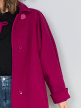Laden Sie das Bild in den Galerie-Viewer, Pinker Mantel Wolle