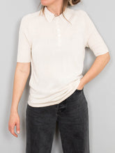 Laden Sie das Bild in den Galerie-Viewer, Poloshirt Seide Vintage