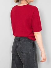 Laden Sie das Bild in den Galerie-Viewer, Pullover Kurzarm Rot
