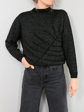 Laden Sie das Bild in den Galerie-Viewer, Pullover Schwarz Vintage