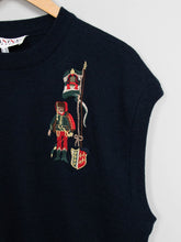 Laden Sie das Bild in den Galerie-Viewer, Pullunder blau Vintage