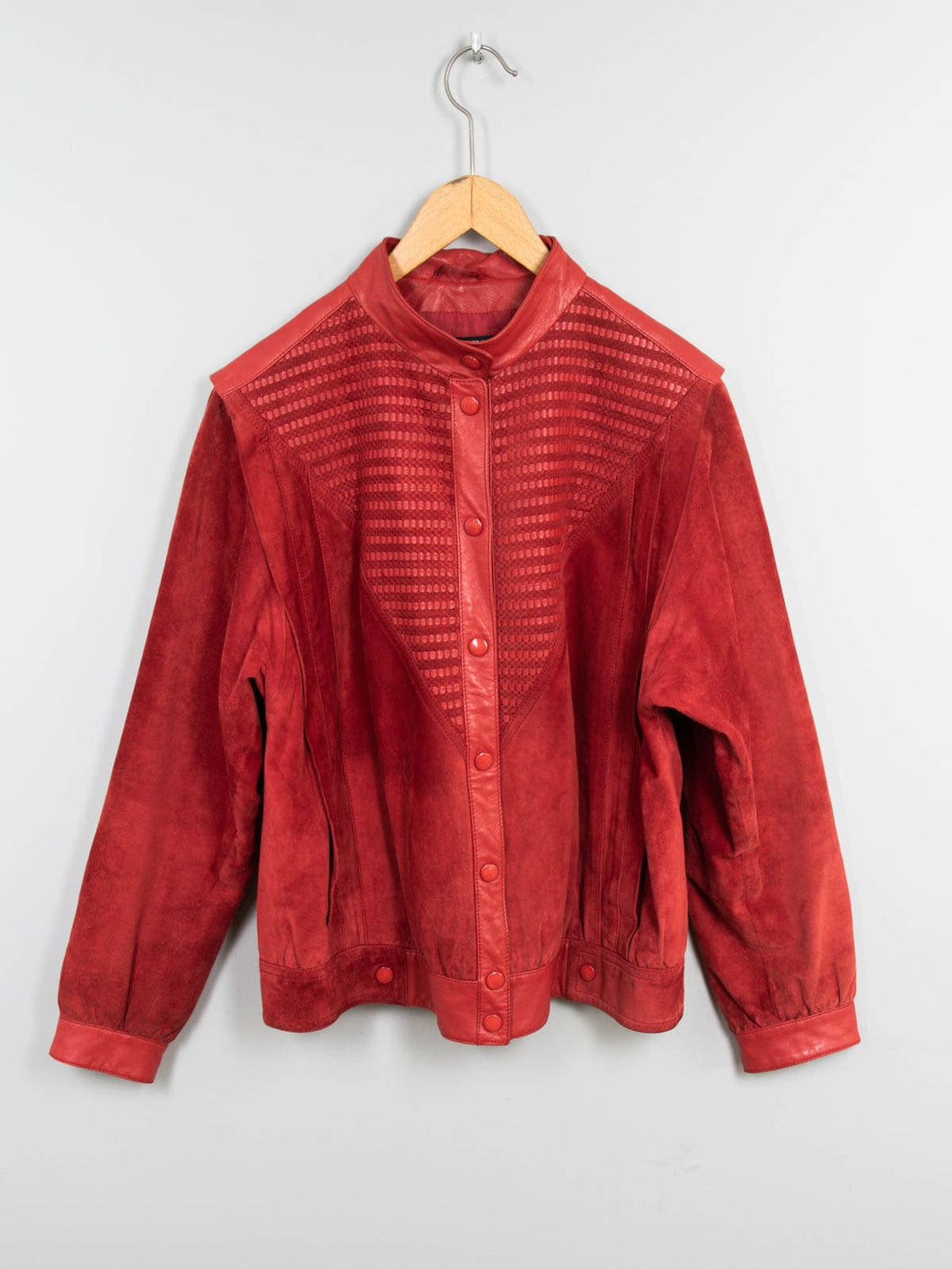 Rote Lederjacke Vintage