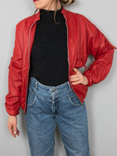 Laden Sie das Bild in den Galerie-Viewer, Lederjacke Rot