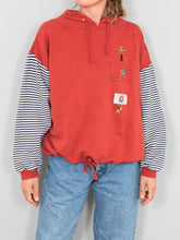 Laden Sie das Bild in den Galerie-Viewer, roter oversize sweater