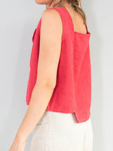 Laden Sie das Bild in den Galerie-Viewer, Rotes Cropped Top