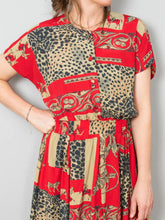 Laden Sie das Bild in den Galerie-Viewer, Rotes Kleid Vintage