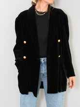 Laden Sie das Bild in den Galerie-Viewer, Vintage Samtblazer
