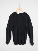 Laden Sie das Bild in den Galerie-Viewer, Schwarze Bluse Seide