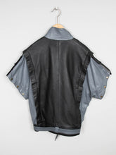 Laden Sie das Bild in den Galerie-Viewer, Schwarze Lederjacke Vintage