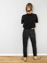 Laden Sie das Bild in den Galerie-Viewer, Schwarze Jeans Vintage