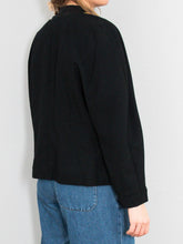 Laden Sie das Bild in den Galerie-Viewer, Wollblazer Schwarz Bunt