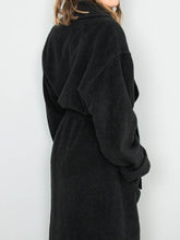 Laden Sie das Bild in den Galerie-Viewer, Schwarzer Kaschmir Mantel