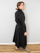 Laden Sie das Bild in den Galerie-Viewer, Schwarzer Trenchcoat Vintage