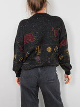 Laden Sie das Bild in den Galerie-Viewer, Schwarzer Vintage Pullover