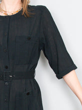 Laden Sie das Bild in den Galerie-Viewer, Schwarzes Vintage Kleid