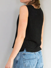 Laden Sie das Bild in den Galerie-Viewer, Schwarzes Vintage Top
