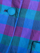 Laden Sie das Bild in den Galerie-Viewer, Seidenblazer Kariert
