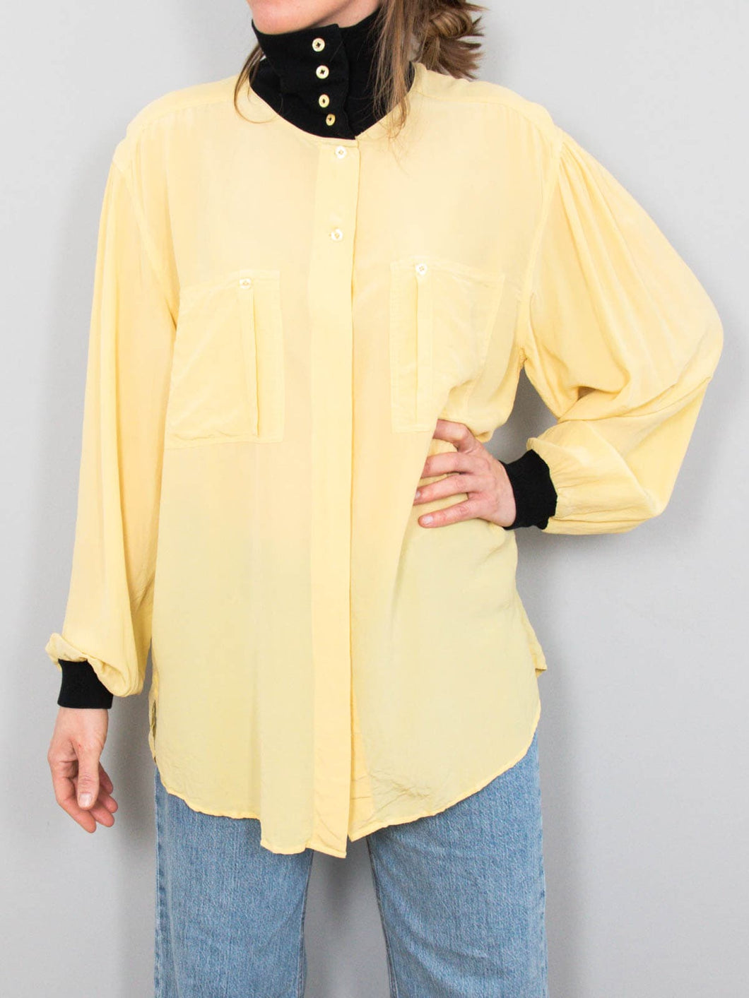 Seidenbluse Oversize